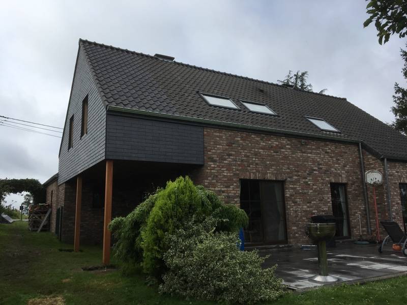 Extension sur pilotis située dans le pays de Herve (1) Extension sur pilotis située dans le pays de Herve (1)